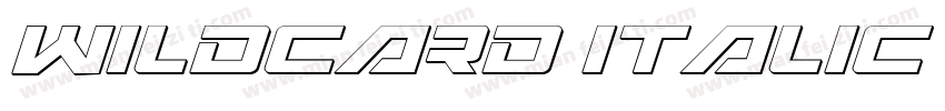 Wildcard Italic Supe字体转换